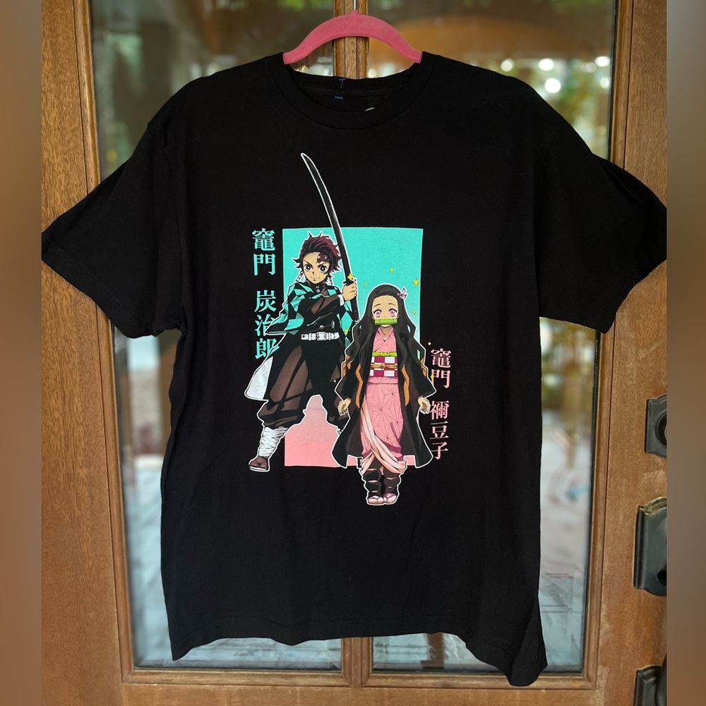 Demon Slayer Black Graphic T-Shirt